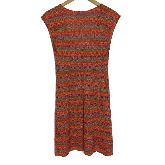 Cecilia Prada Mare Orange Aydane Pointelle Knit Dress - Picture 3 of 7